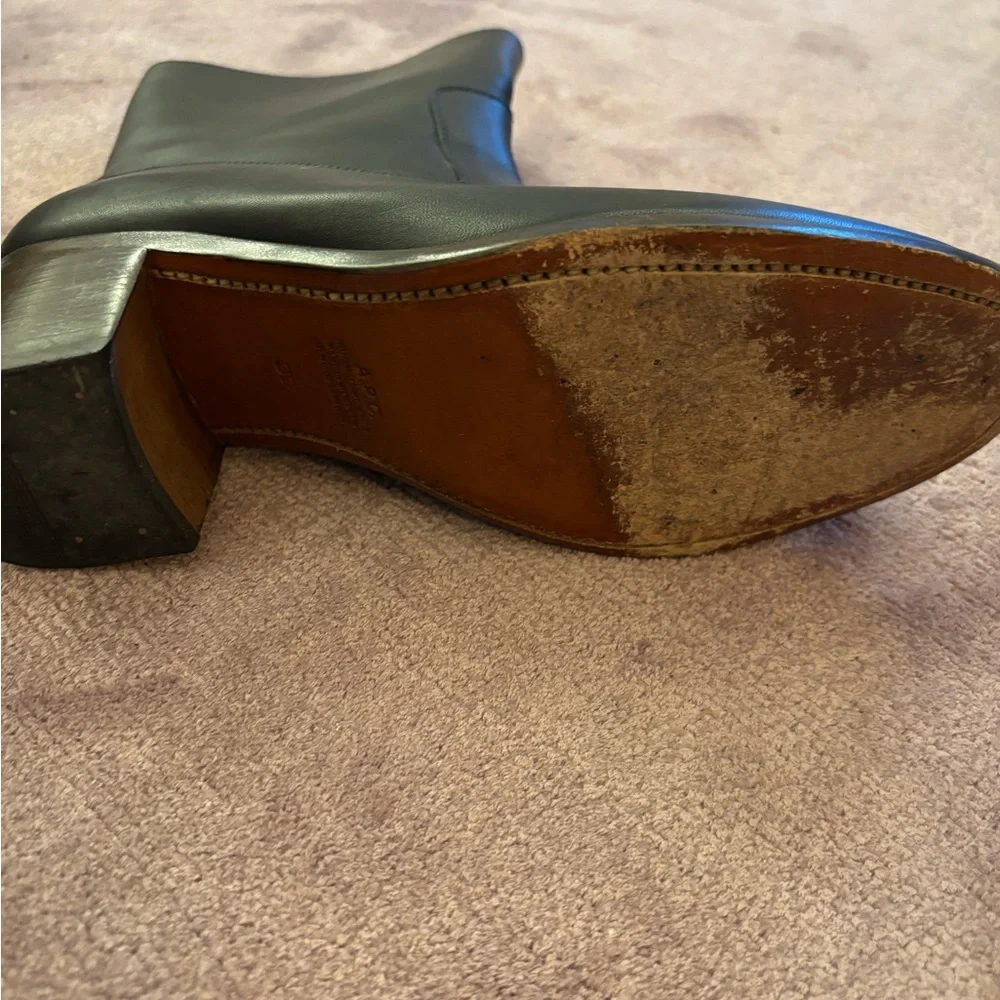 A.P.C. Black Heeled Leather Boots - Picture 14 of 14